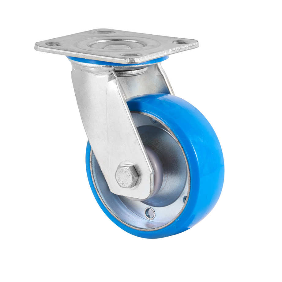 125mm5寸日式钢芯聚氨酯万向轮/双轴承轮/刹车脚轮