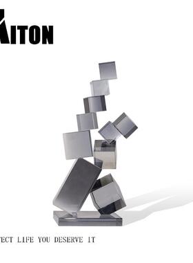 北欧轻奢水晶摆饰艺术品创意样板房装饰品家居客厅电视柜玄关摆设