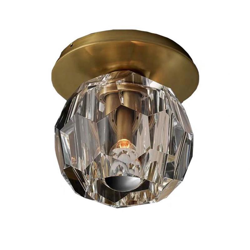 个性设计师迷你铜简约走廊全小创意吸顶灯过道楼梯间吸顶灯款北欧