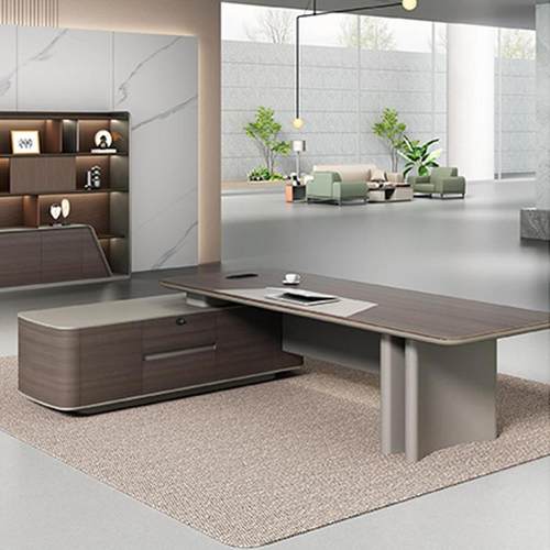 高台档豪华总裁合办公桌现代老板桌公椅组时尚大气大MG-ZY-班老板