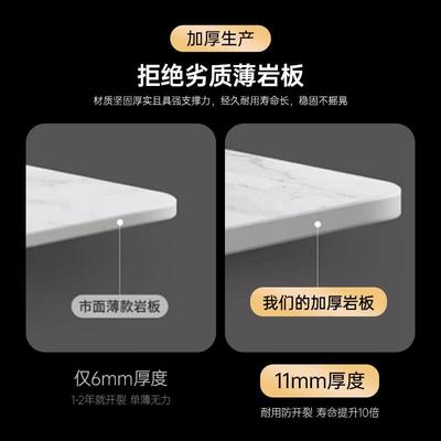 国鹏岩板桌面台面定制加工台面餐桌面电视柜面茶几面背景墙鞋柜面