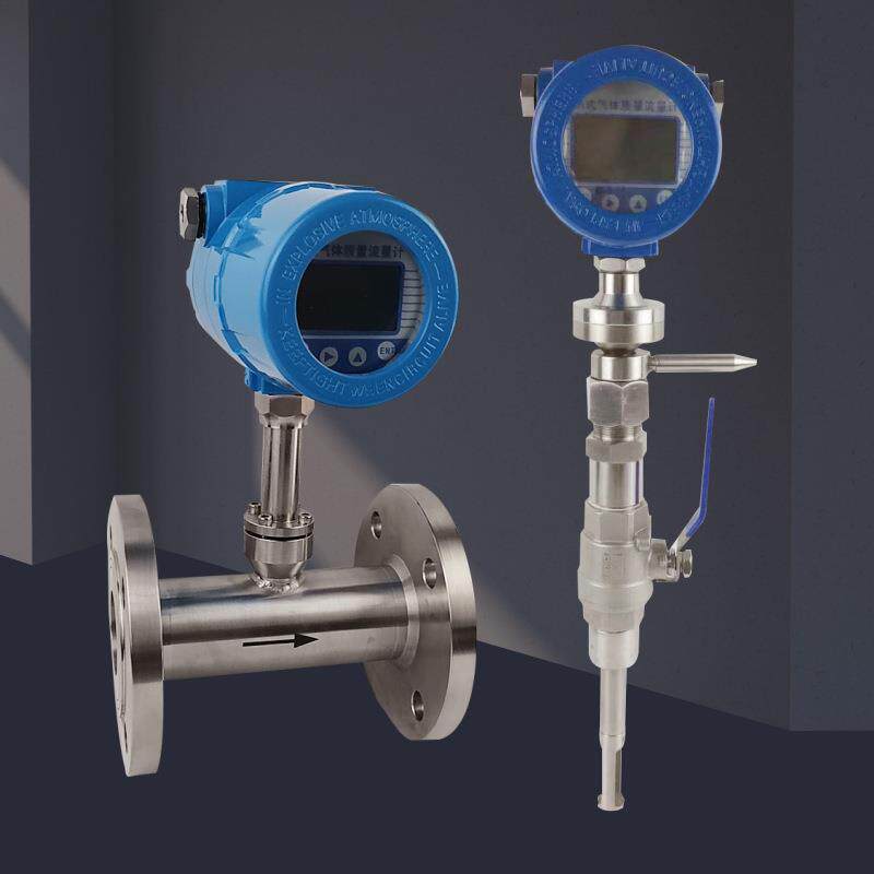 热式气体质量流量计压缩空气气体流量计插入式管道式微小流量气体