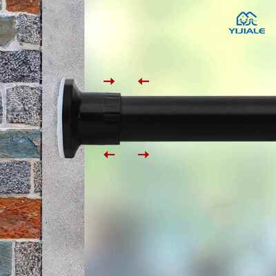 Stainless Steel Shower Curtain Rod Thickening Retractable