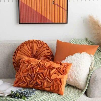 30x50cm/45x45cm Jacquard Geometric Plush Throw Pillow