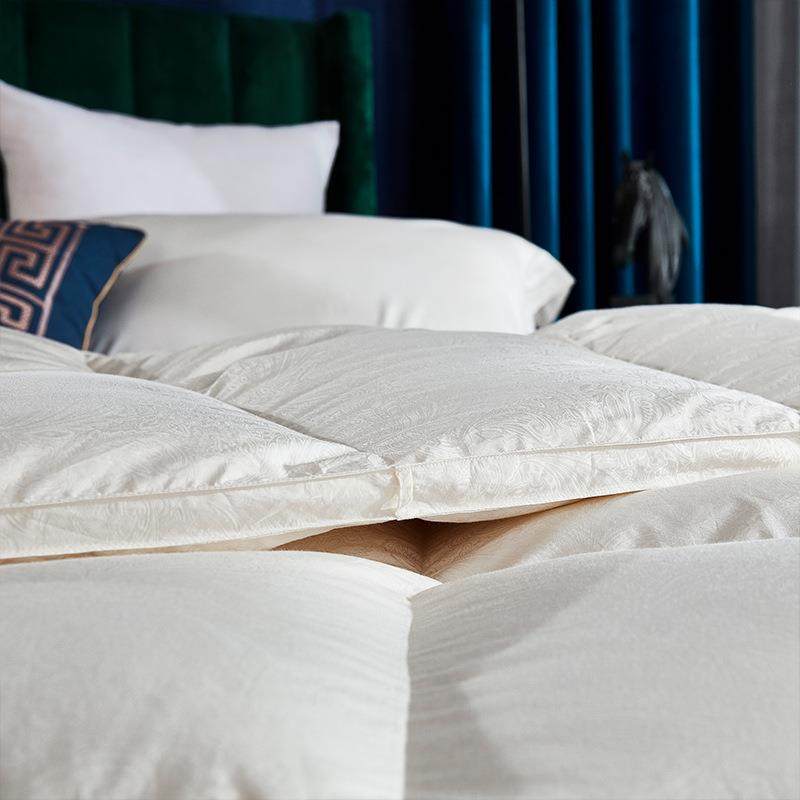 新款10226支高支绒大提羽被壳纯色半成品0羽绒被自充花绒羽绒被套