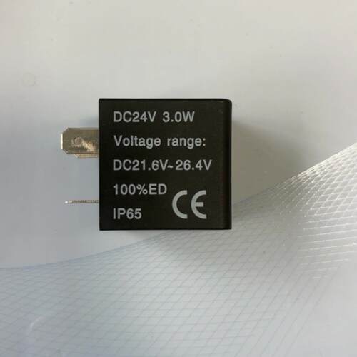 4V210气动电磁阀用线圈DC24V 3W 3.0W通用型 高度30MM 底孔9.1MM