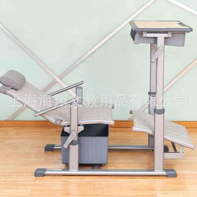 师生之友中小学生手摇升降可躺睡休息午休课桌椅厂家桌斗前后推拉