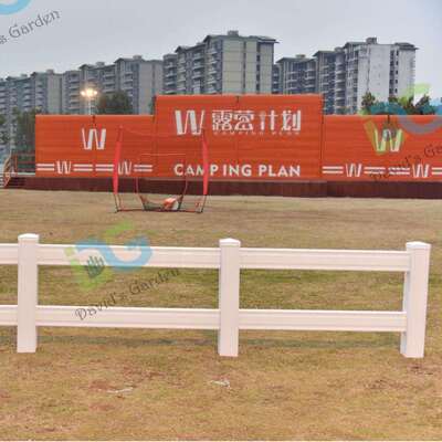 PVC马场护栏农场围栏牧场围栏马术赛事二层护栏HORSE FENCE