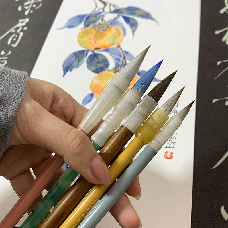 【5支毛笔套装】中楷小楷书画 画皆宜 初学国画 画水彩写意工笔全