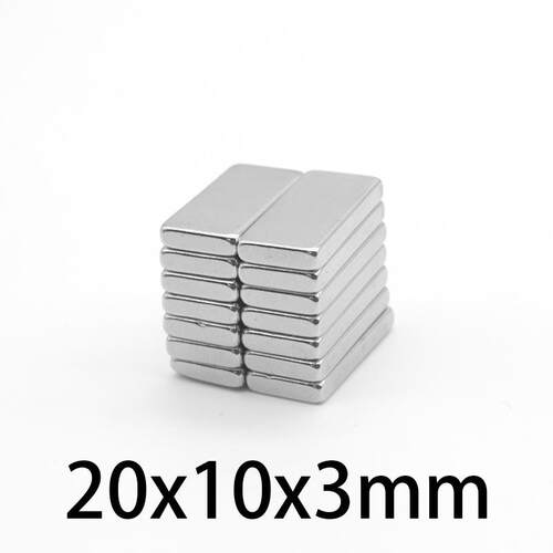 F20*10*3厂家直销长方形钕铁硼磁铁强磁条形方形磁铁20*10*3