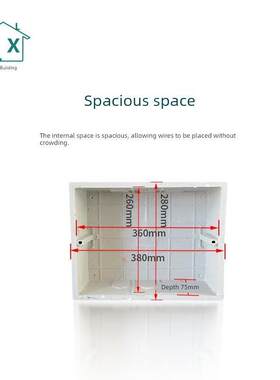工程款网线入户布线箱30*40过路盒暗装集线弱电箱15*20多媒体分线