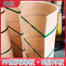 无轴螺旋输送机衬板 尼龙含油U型衬板高分子餐厨垃圾处理衬板