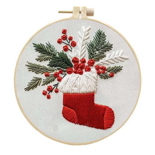 christmas套件 刺绣kitdiyembroidery圣诞刺绣手工新品 材料