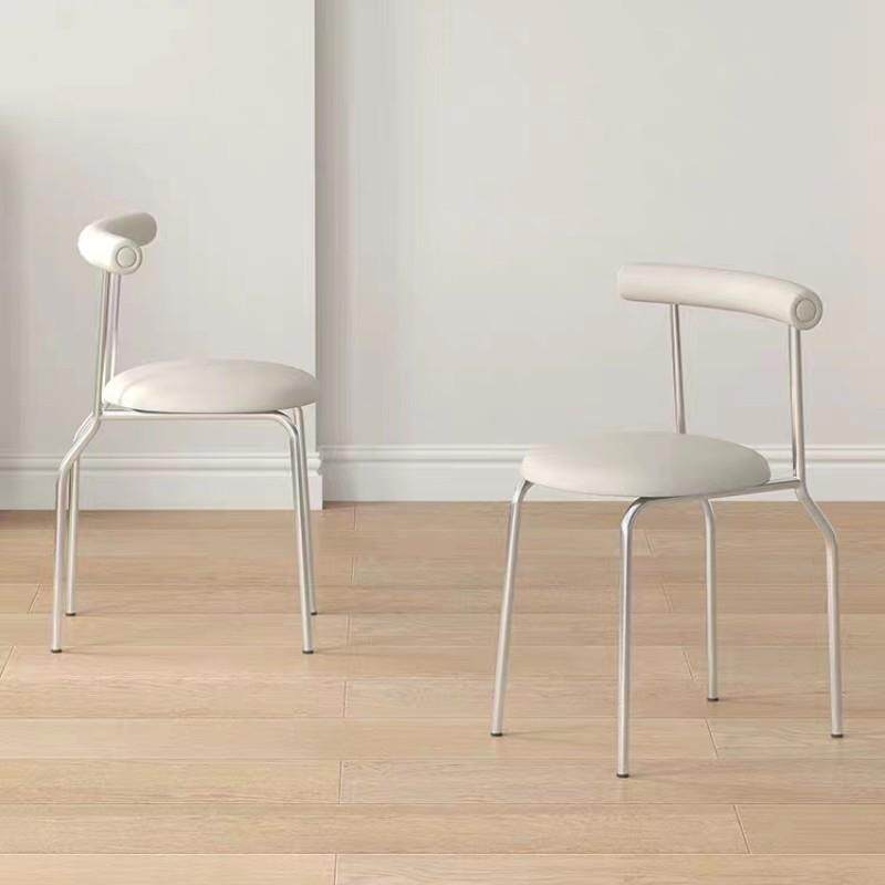 轻奢餐椅现代简约餐桌椅子家用咖啡厅靠背椅卧室书房复古椅子