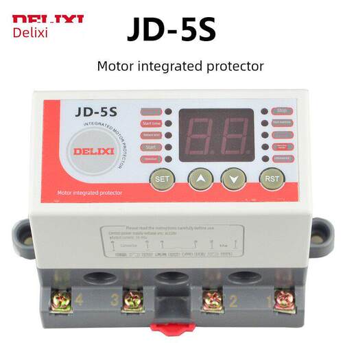 三相电机综合保护器数字显示Jd-5S缺相过载堵漏保护380V