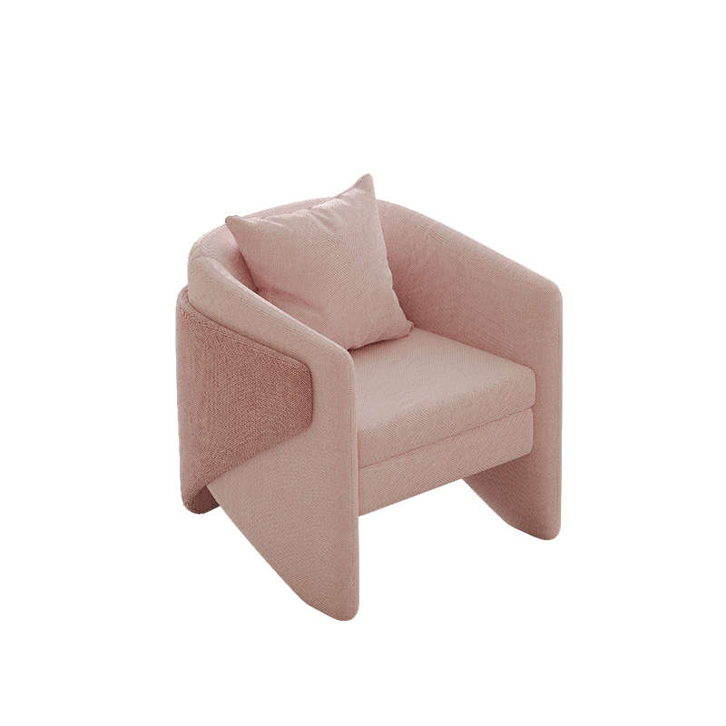 轻奢单人休闲客厅美容院休息区会客沙发茶几酒店洽谈接待桌椅组合