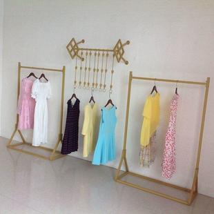 落地架高1.6米童装 男女装 高1.35米单杠陈列架挂杆货 店简约 服装