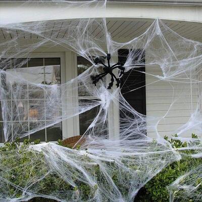 Halloween Decoration Artificial Spider Webs Super Stretch Sp