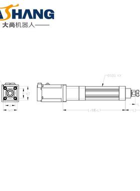 DSDG-25-100-C-L10-400W-T3工业机器人自动化精密高速滑台导轨