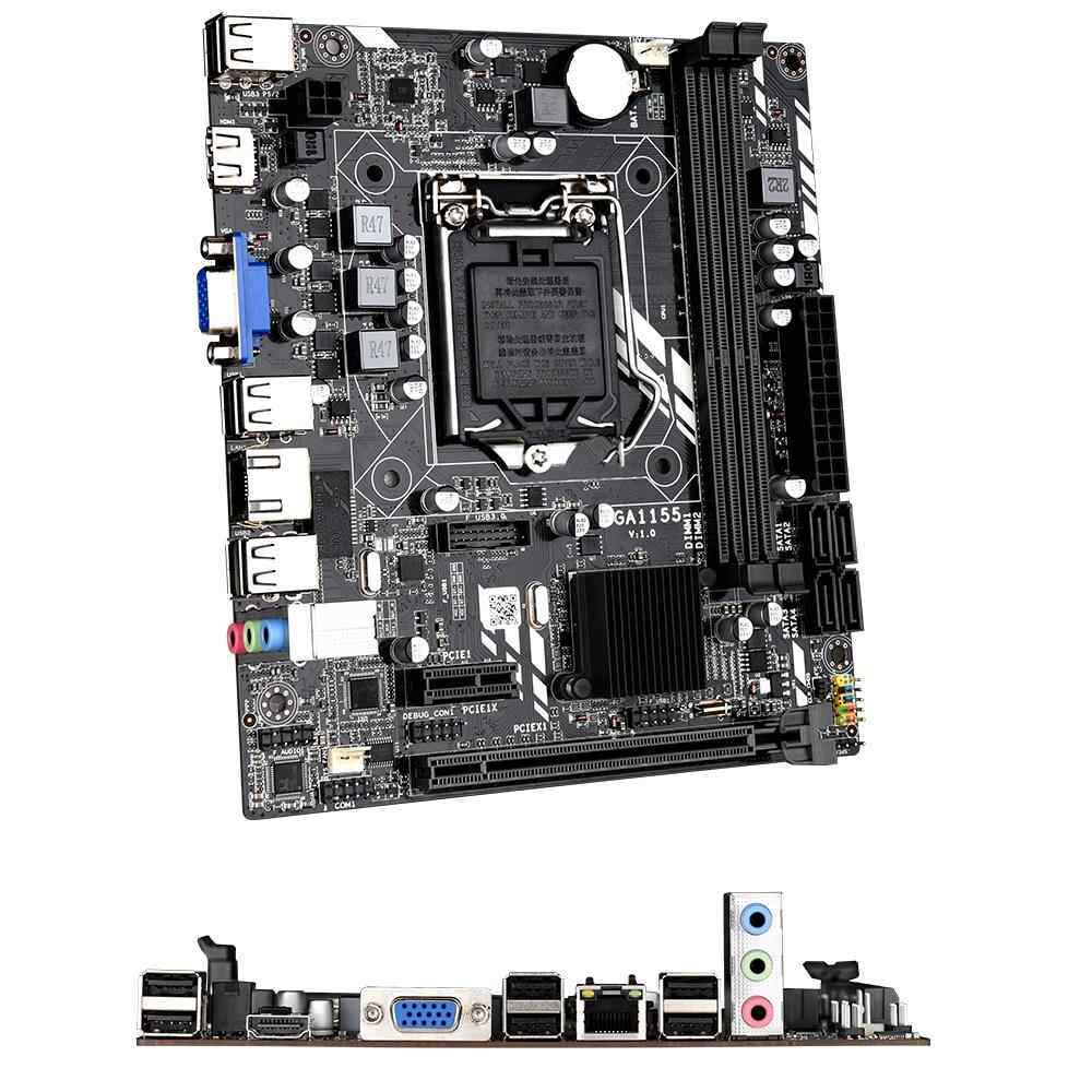 全新金硕升H61电脑主板H61-1155针主板支持M.2双核四核I3 15等CPU