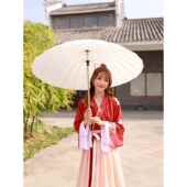 24骨流苏古风伞汉代文艺简约覆古伞直柄长伞长柄直柄女伞小清新