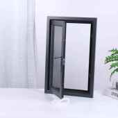 内门开合金纱窗纱防蚊家用简易风铝窗格高透隐形平开纱咨询铝合金