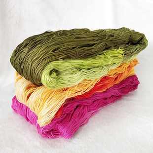 十字绣线 线埃及批发供应色 源头段染色配线6绣花线股渐变绣棉