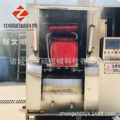 清洗垃圾桶的机器 市政环卫集中刷洗垃圾桶设备 全方位清洗消毒