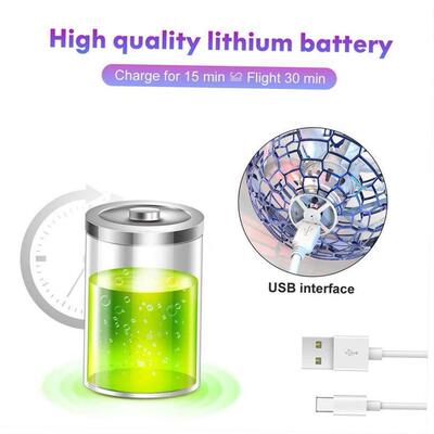 Fingertip Top Aircraft Drone Flying Ball Spinner Toy Hand Co