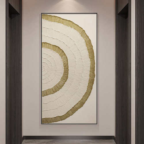 现代简约入户玄关装饰画抽象艺术极简客厅壁画奶油风走廊过道挂画