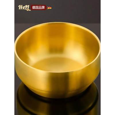 金饭碗个人专用不锈钢金碗304食品级家用韩式金色吃饭专用的餐具
