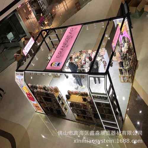 新款万达商场服装展架，发光铝合金男女装LED铝架 可卡灯布压灯槽