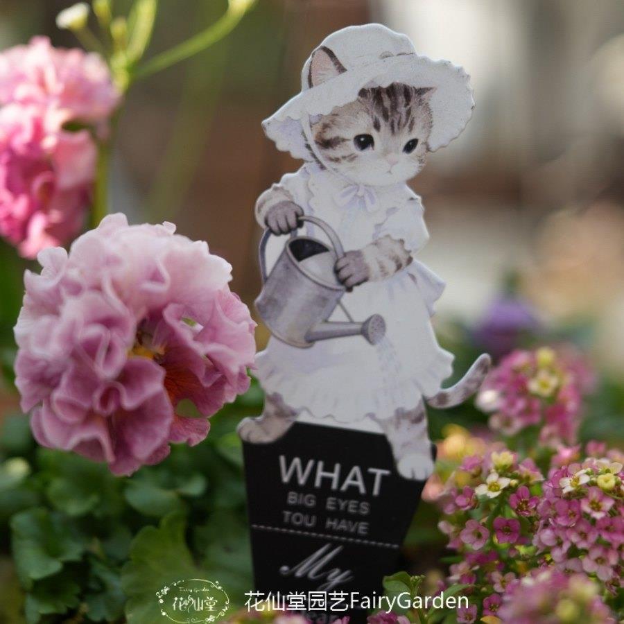 铁皮小猫小兔子动物系列多款铁艺花插杂货花园阳台花盆装饰品摆件