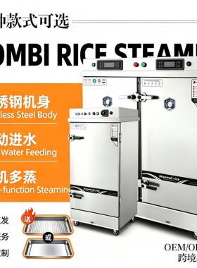 商用蒸箱蒸饭柜食堂蒸米饭馒头包子燃气蒸箱4至24盘双门蒸饭车