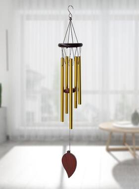 金色MK0657五管清木节制风装铃挂饰家居饰挂件简单创意日小新礼品
