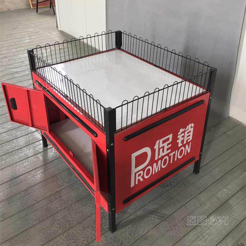 超市促销台 豪华花车堆头货架促销车 防撞甩货售货展台促销花车