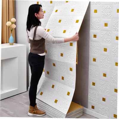 3D Wall Sticker Imitation Brick aterproof Wallpaper Room