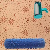 新款 寸印滚筒刷墙工具液体壁花纸漆滚花模具液体纸墙墙面印 套7装