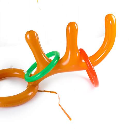 新款直销结婚用品接亲整蛊道具创意充气鹿角头箍套圈投掷圈堵门游