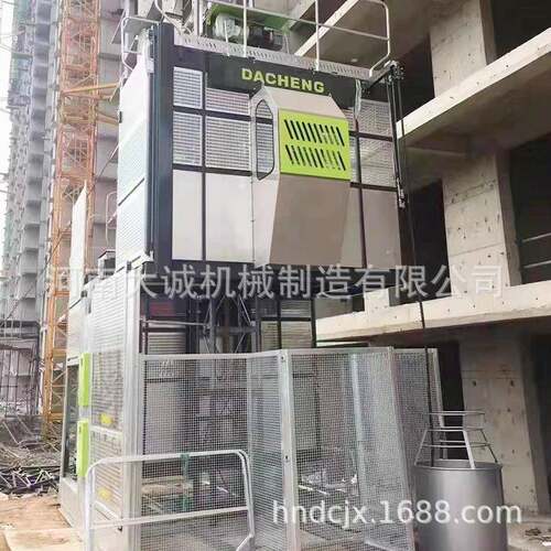 厂家直供施工电梯高层建筑工地单柱双笼智能无人SC200施工升降机