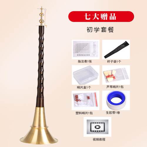 正品南呐贵剧唢黑檀唢呐喇叭木唢呐红白喜事黄铜不乌定调唢呐湖乐