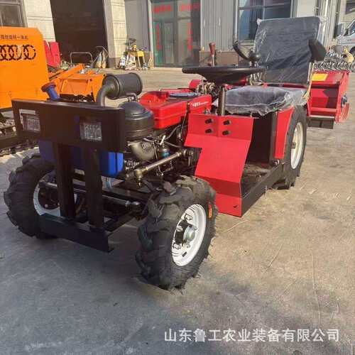 犁地开沟四驱乘坐式柴油农用播种机旋耕机耕地机拖拉机偏座四轮微