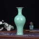 花瓶 博古架陶瓷青釉工艺品摆件鱼尾陶瓷中式 批装 饰品花瓶仿古影