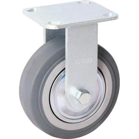 脚轮5寸重型人造胶定向轮优冠脚轮静音轮直销TPR轮橡胶轮子