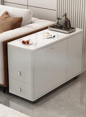 客可移动角几意式沙发边柜网厅红岩板几柜侧边柜家用MAP移边动茶