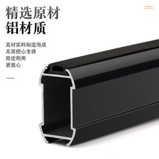 金荣衣铝达索金荣达加厚挂衣杆合金通柜橱柜固定衣管法兰配件