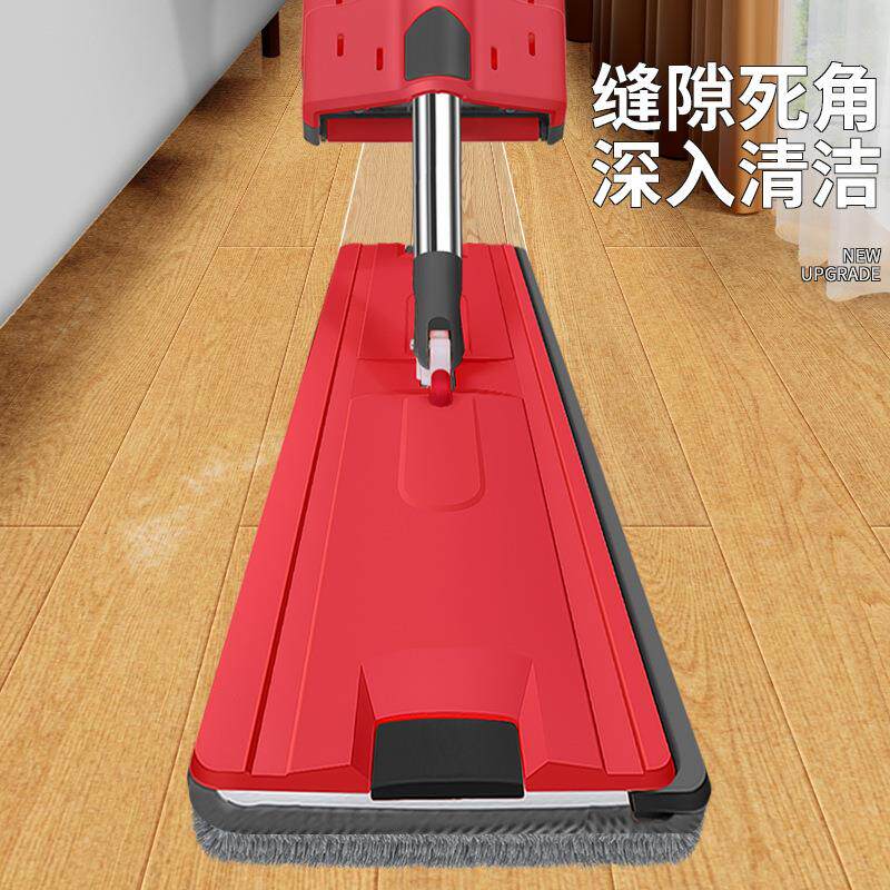 家用免手洗干湿平板拖把两用尘推大板拖把不锈钢杆拖把拖把