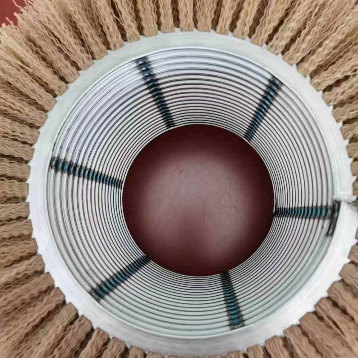 双毛钢带刷绕式弹簧辊毛SSHBKJ-7刷清洁除/尘缠/抛光刷圆筒刷不锈