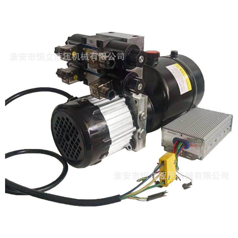 直流液压动力单元24/48/60/72V无刷长效泵站双作用微型油压总成