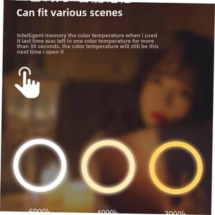 with small LED mirror fill light desktop makeup lamp
